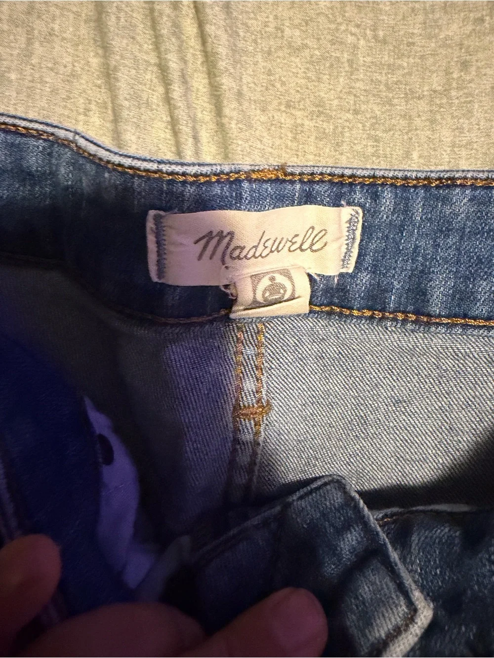Madewell Women's Mid-Blue High-rise Skinny Crop Jeans